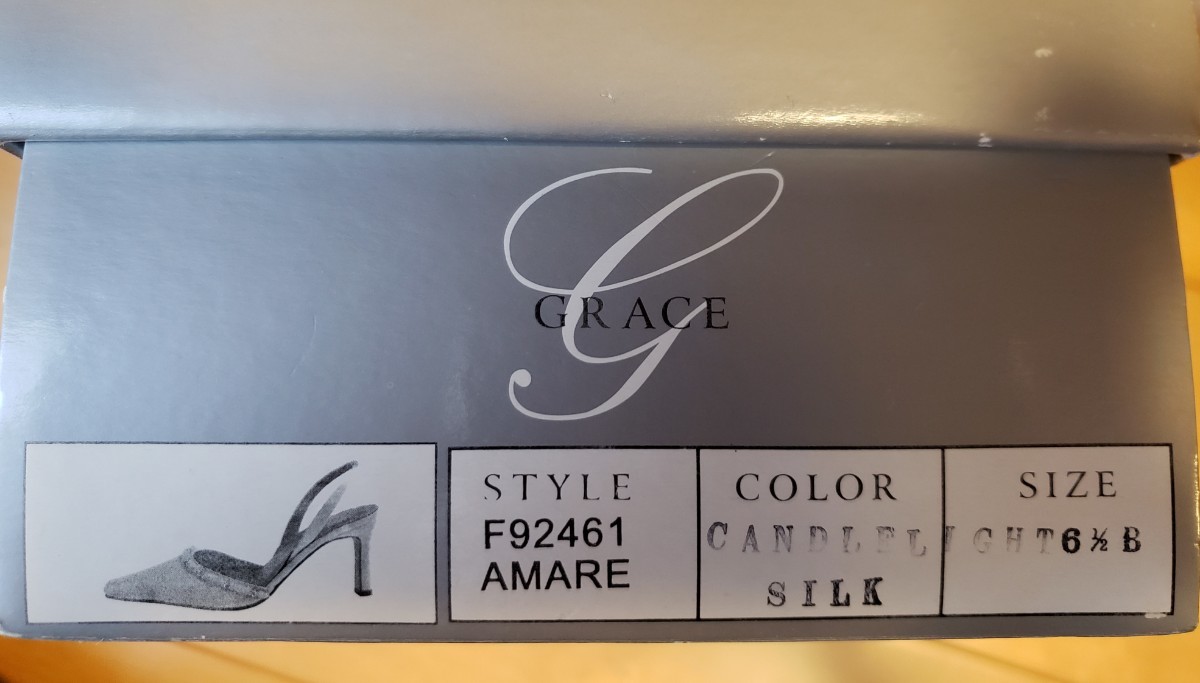 GRACE バックストラップパンプス(size 36 1/2B) ／カラー　オフホワイト　／美しいビジュー付き_画像10