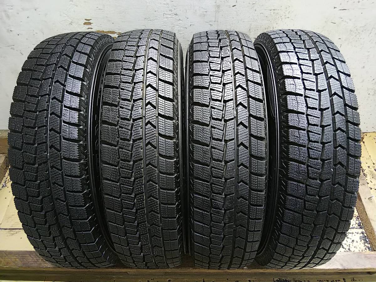 T349 155/80R13 ダンロップ WINTERMAXX WM02 冬タイヤ 溝有り良品 中古売切り4本SET 法人向け送料安_画像1