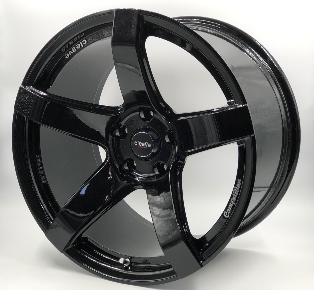 CLEAVE RACING TS54C 18x10.5J +15 5H-114.3 ブラック 4本セット_画像1