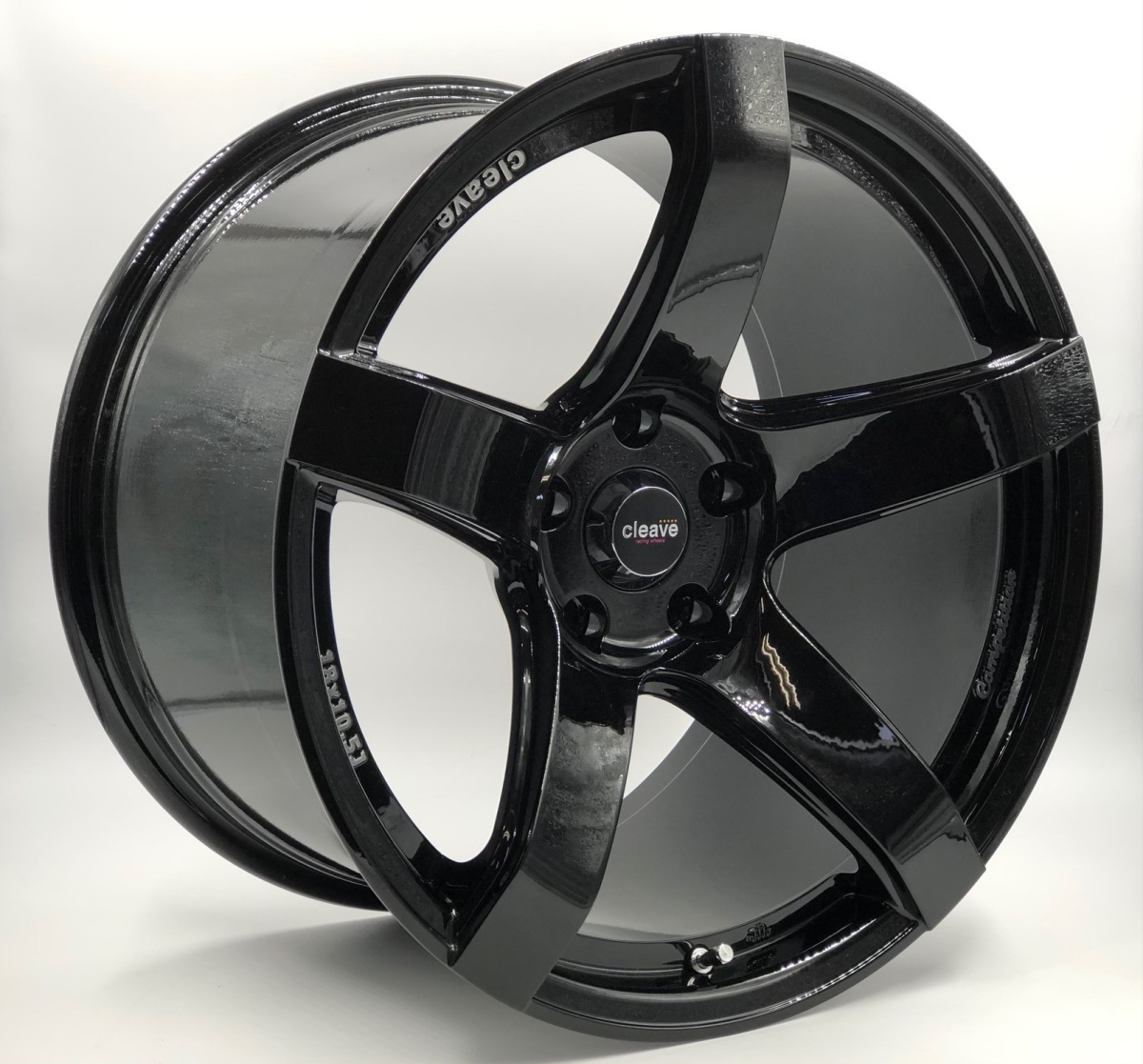 CLEAVE RACING TS54C 18x10.5J +15 5H-114.3 ブラック 4本セット_画像2