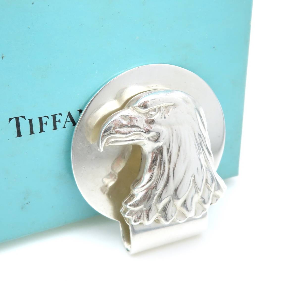 [ бесплатная доставка ] высшее редкий Tiffany&Co. Vintage Tiffany Eagle серебряный зажим для денег SV925 носорог f.HO34