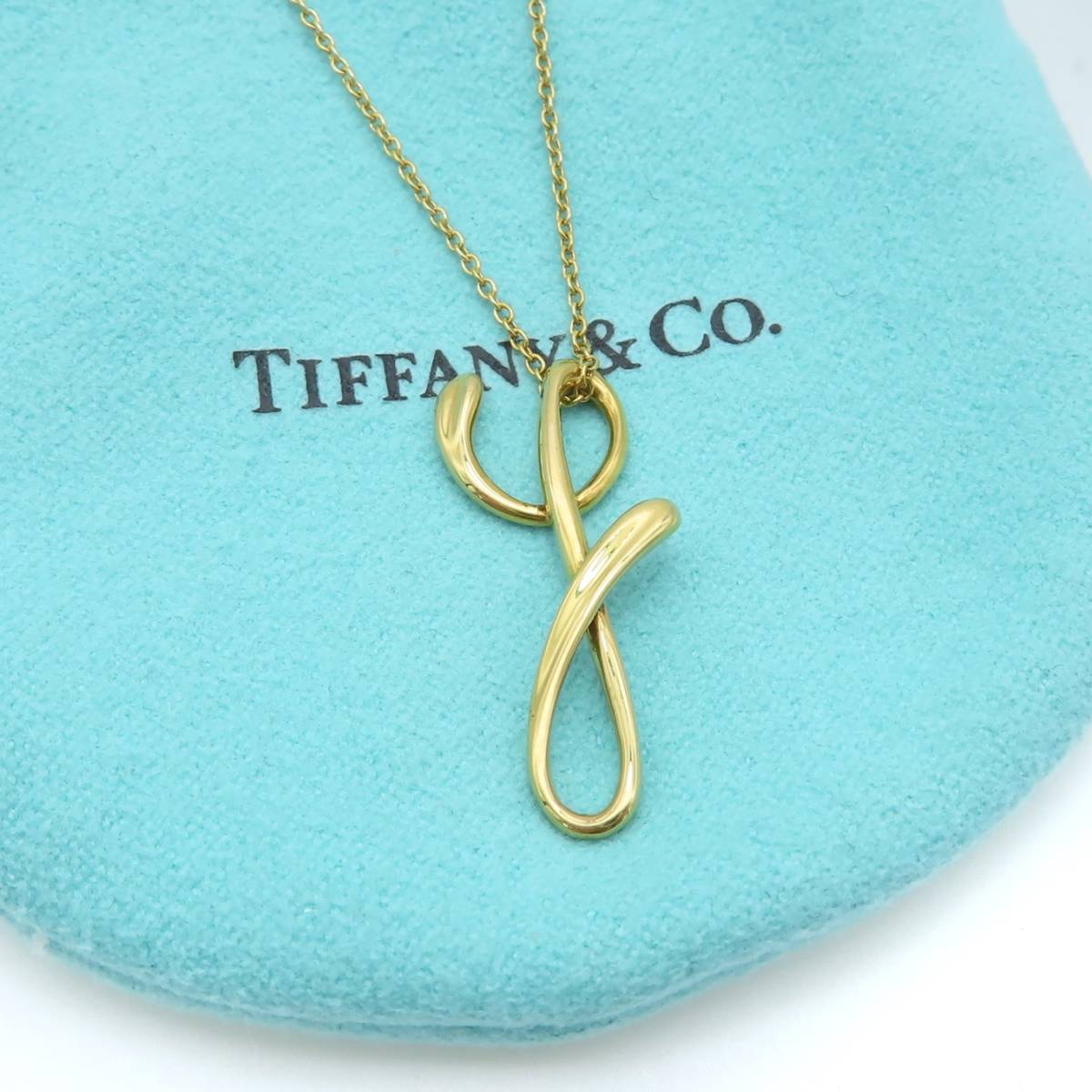 送料無料】 極希少 美品 Tiffany&Co. ティファニー イエロー ゴールド