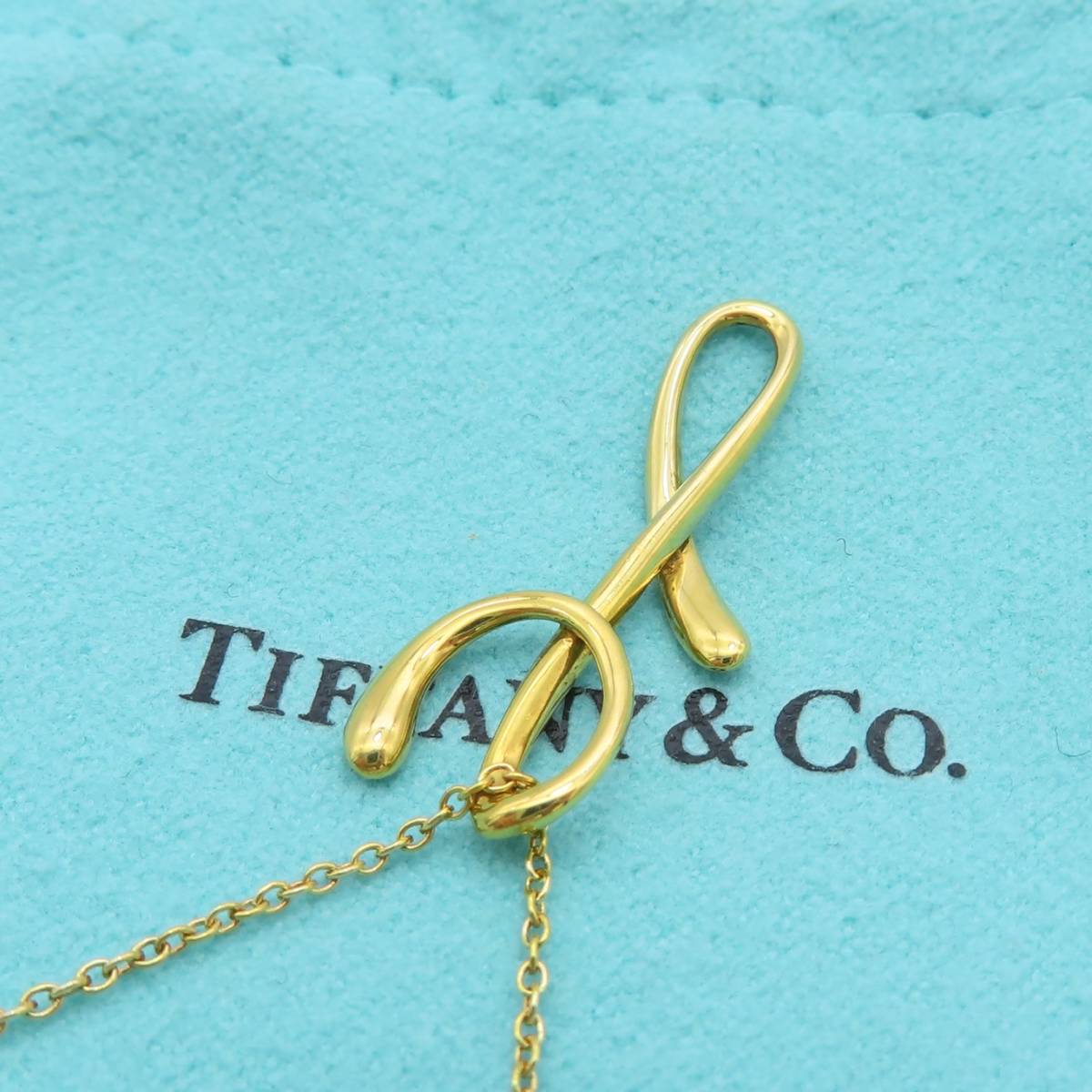 送料無料】 極希少 美品 Tiffany&Co. ティファニー イエロー ゴールド