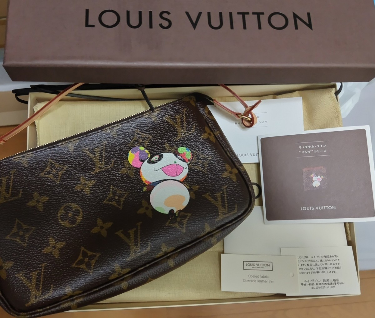 ☆レア!【新品未使用】LOUIS VUITTON ポシェットアクセソワール アクセサリーポーチ モノグラム パンダ_画像1