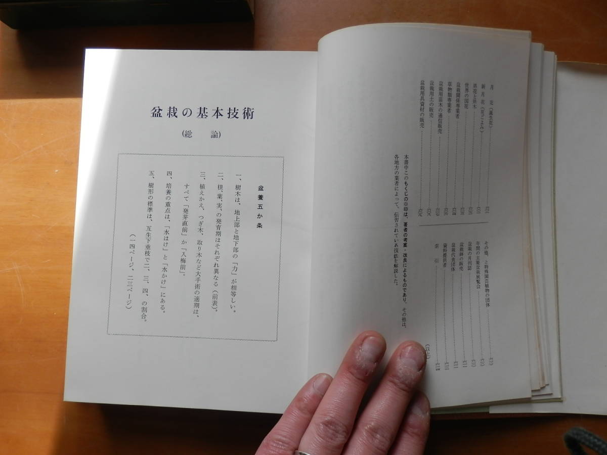 「盆栽のすべて」 浅枝恵・編著 昭和47年 農業図書株式会社 *0523の画像8