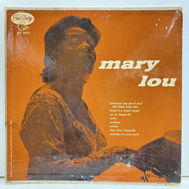●即決LP Mary Lou Williams / Mary Lou mg26033 j37904 米オリジナル、10インチ Dg Mono メアリー・ルー・ウィリアムス_画像1