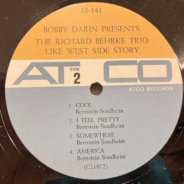 ●即決LP Richard Behrke / Like West Side Story j33693 米オリジナル、Mono リチャード・ベルケ_画像2