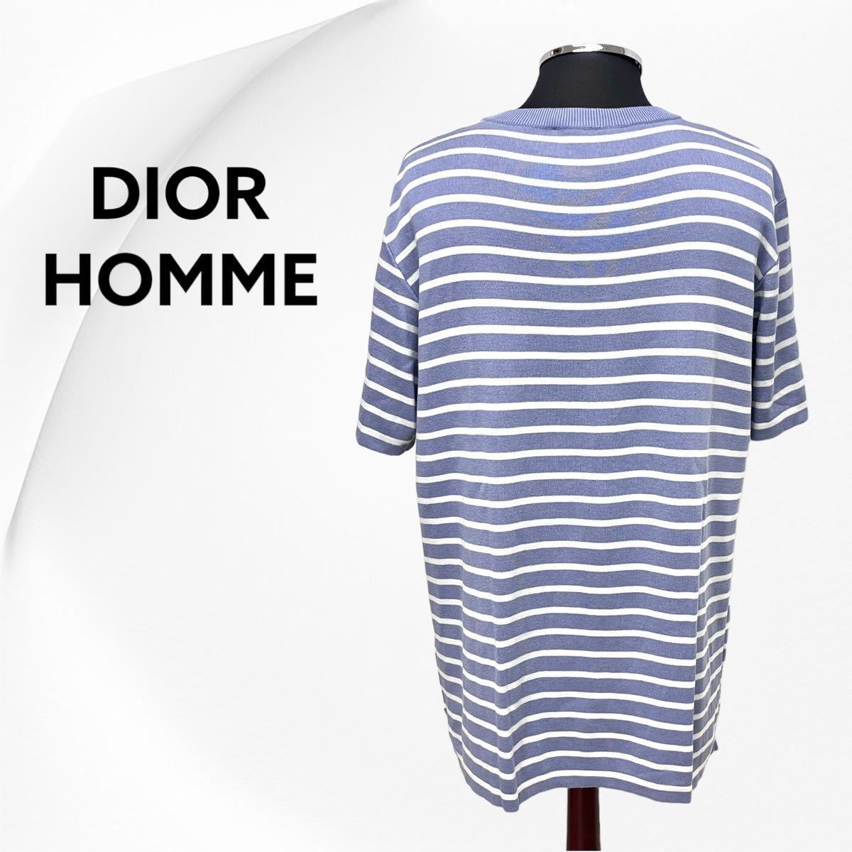 DIOR HOMME ディオールオム 21SS シルク コットン ロゴ ボーダー