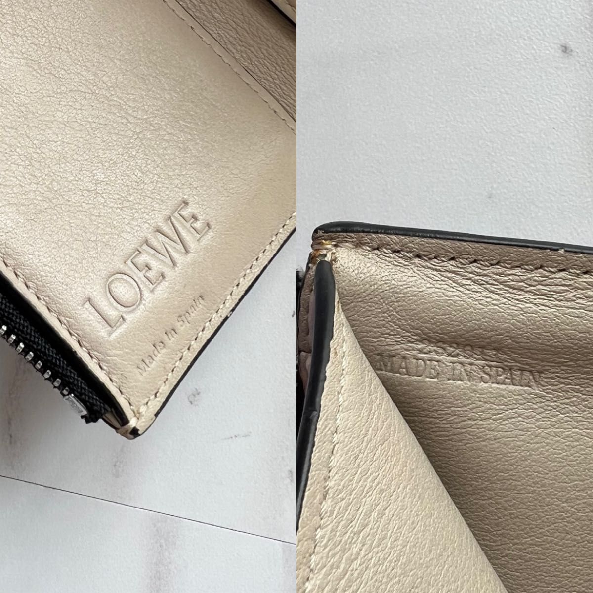 748 美品 LOEWE ロエベ 3つ折り財布