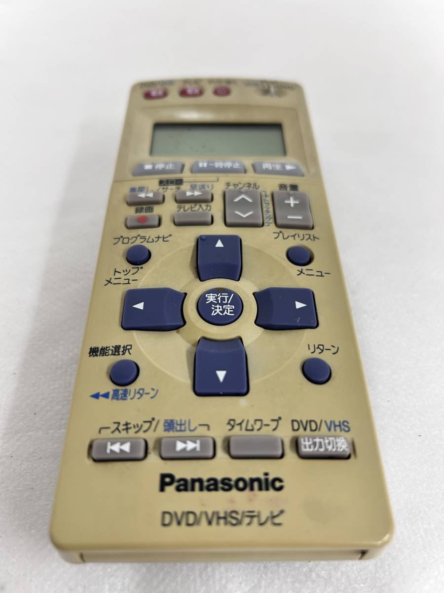 【11】全ボタン赤外線反応確認 パナソニック Panasonic DVD ビデオリモコン EUR7906KC0 除菌済み_画像2