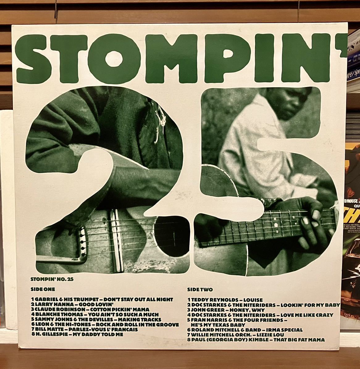 貴重盤【VA-STOMPIN’ vol. 25】LP-50’s Killer Rockin’ Blues Black R&R リズム&ブルース Jump Jive●ロカビリー mods ska Titty shaker_画像1