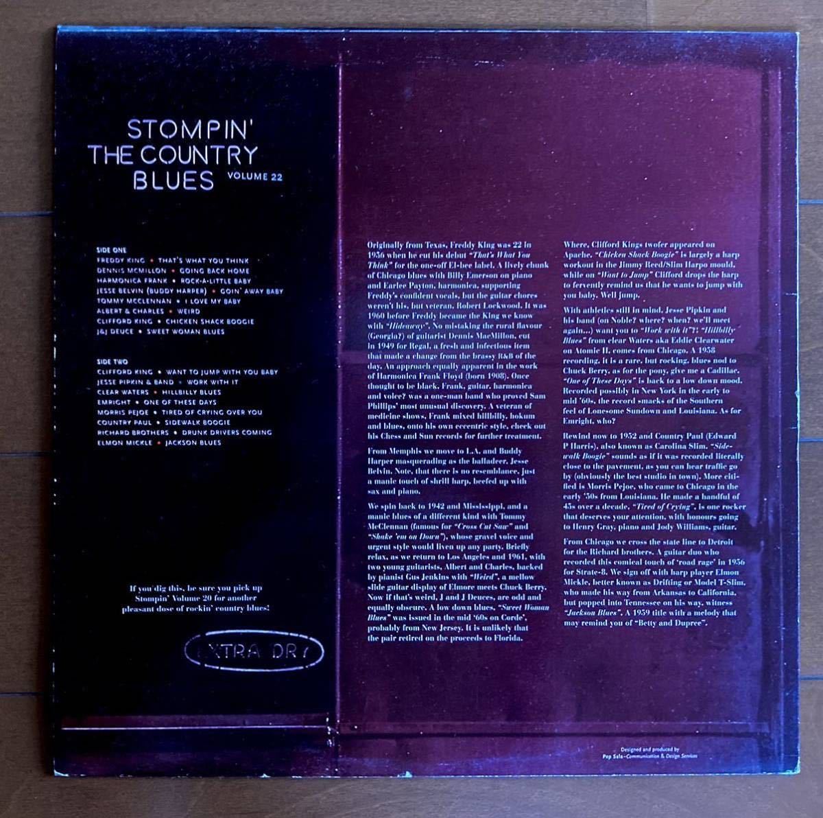 貴重盤【VA-STOMPIN’ The Country Blues vol.22 】LP-50’s Rockin Blues●Jump Jive Blues ロカビリー mods ska_画像3