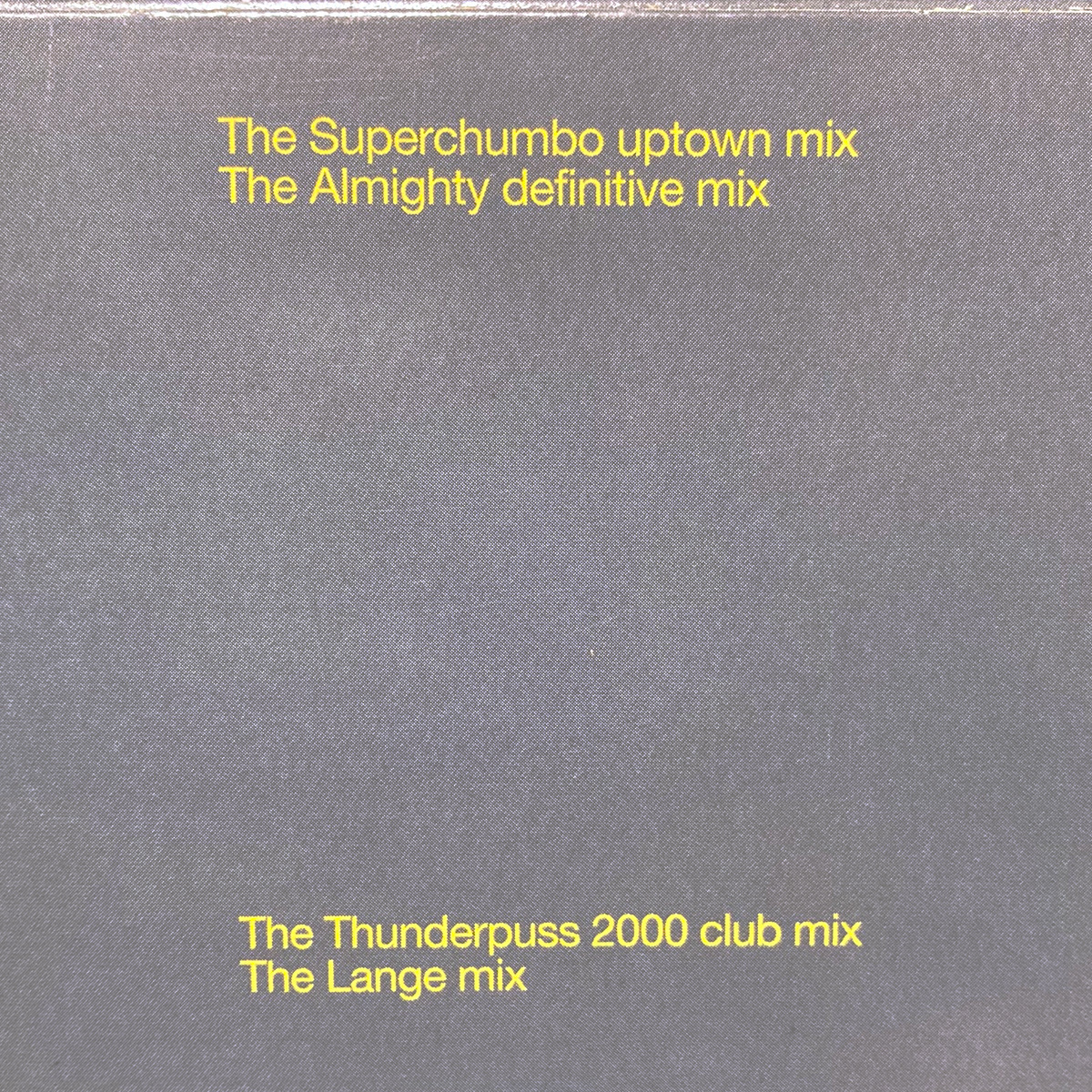 【12インチMaxi-Single】ペット・ショップ・ボーイズ「NYC Boy (Re-mixes)」/Pet Shop Boys/The Almighty & The Thunderpuss remix_画像4