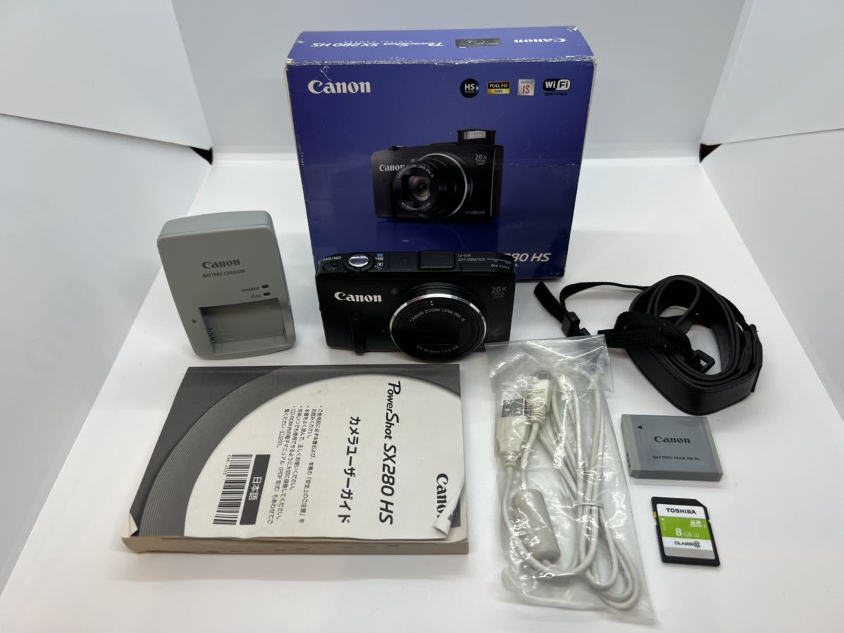 【まとめ買い】 / 【箱、説明書付】Canon キャノン コンパクトデジタルカメラ【YMT032】 HS SX280 PowerShot キヤノン