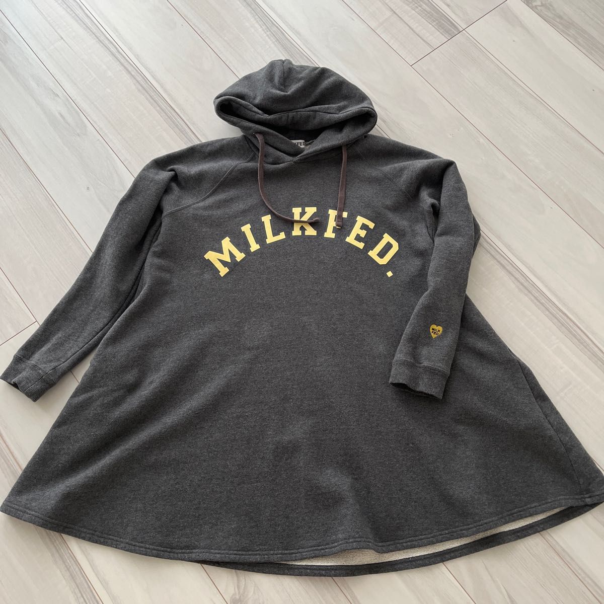 483 milkfed 極美品 パーカーワンピース フードワンピース Lサイズ