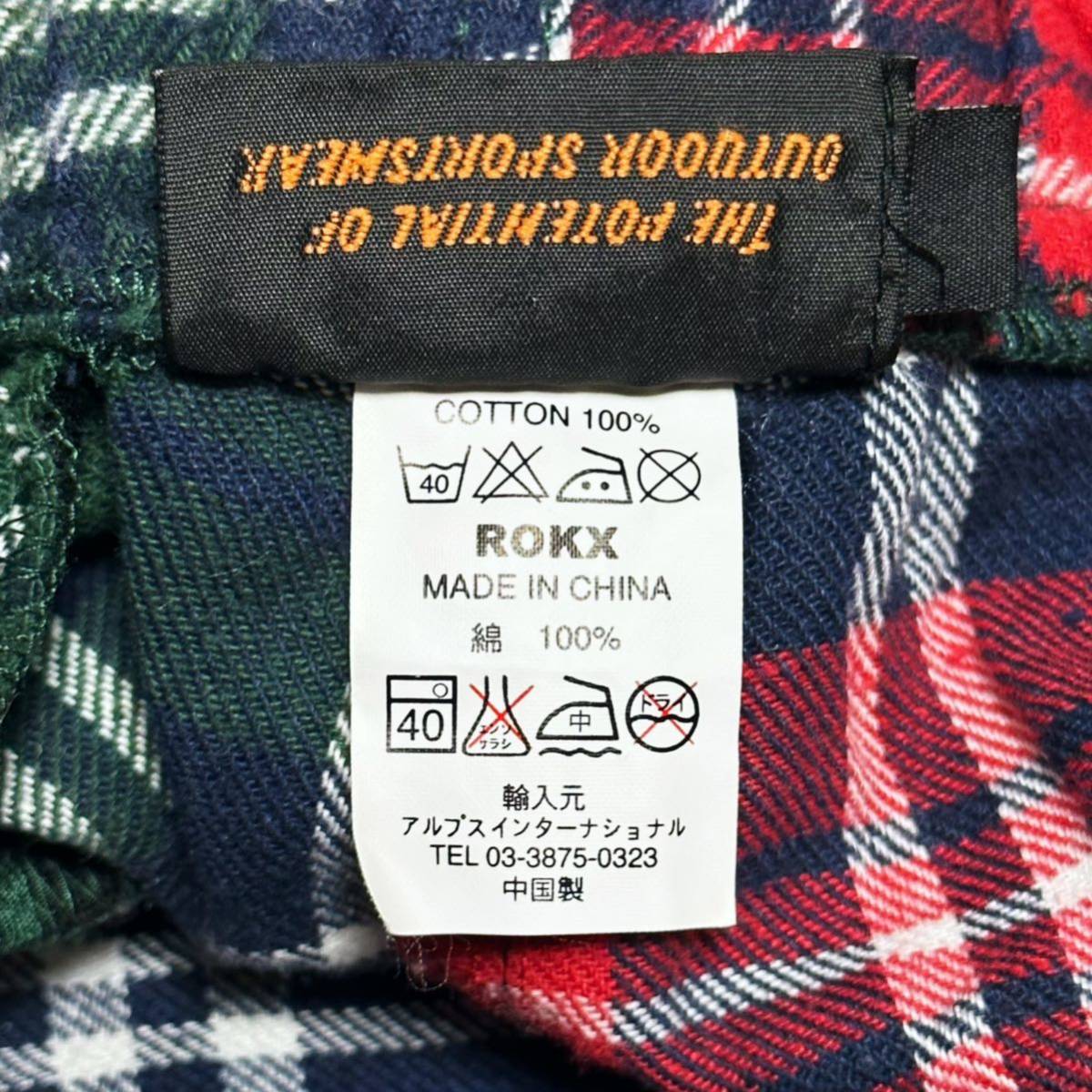 ROKX ロックス チェック ショートパンツ クライミングショーツ ハーフ