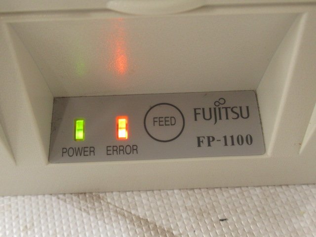 Ω 新E 0008♪ 保証有 Fujitsu【FP-1100】富士通 BUSICOM サーマルプリンタ AC付き 領収書発行可・祝10000!取引突破!!_画像8