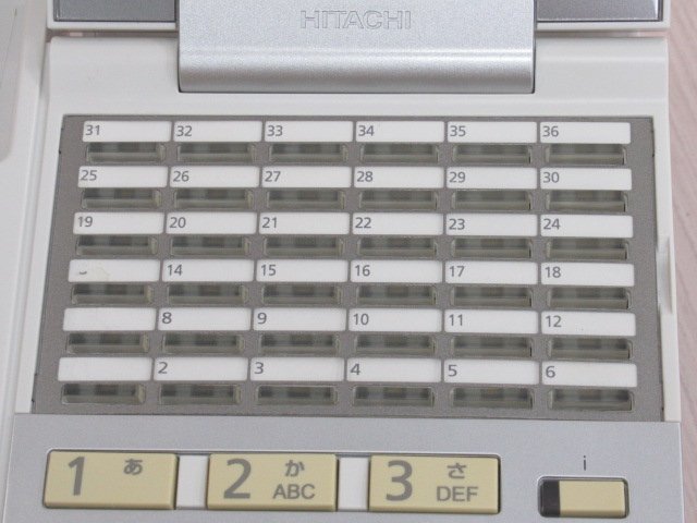 ΩZV3 638 o 保証有 HITACHI ET-36iE-SD(W)2 日立 iE 36ボタン電話機 綺麗目・祝10000！取引突破!!_画像4