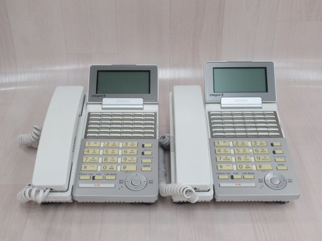 ΩZV3 639 o 保証有 HITACHI ET-36iE-SD(W)2 日立 iE 36ボタン電話機 綺麗目 2台セット・祝10000！取引突破!!