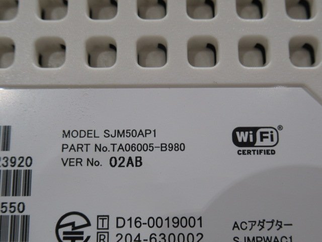 Ω 新E 0063♪ 保証有 FUJITSU Network【 SR-M50AP1 / SJM50AP1】富士通 無線LANアクセスポイント 17年製 本体のみ・祝10000!取引突破!!_画像7