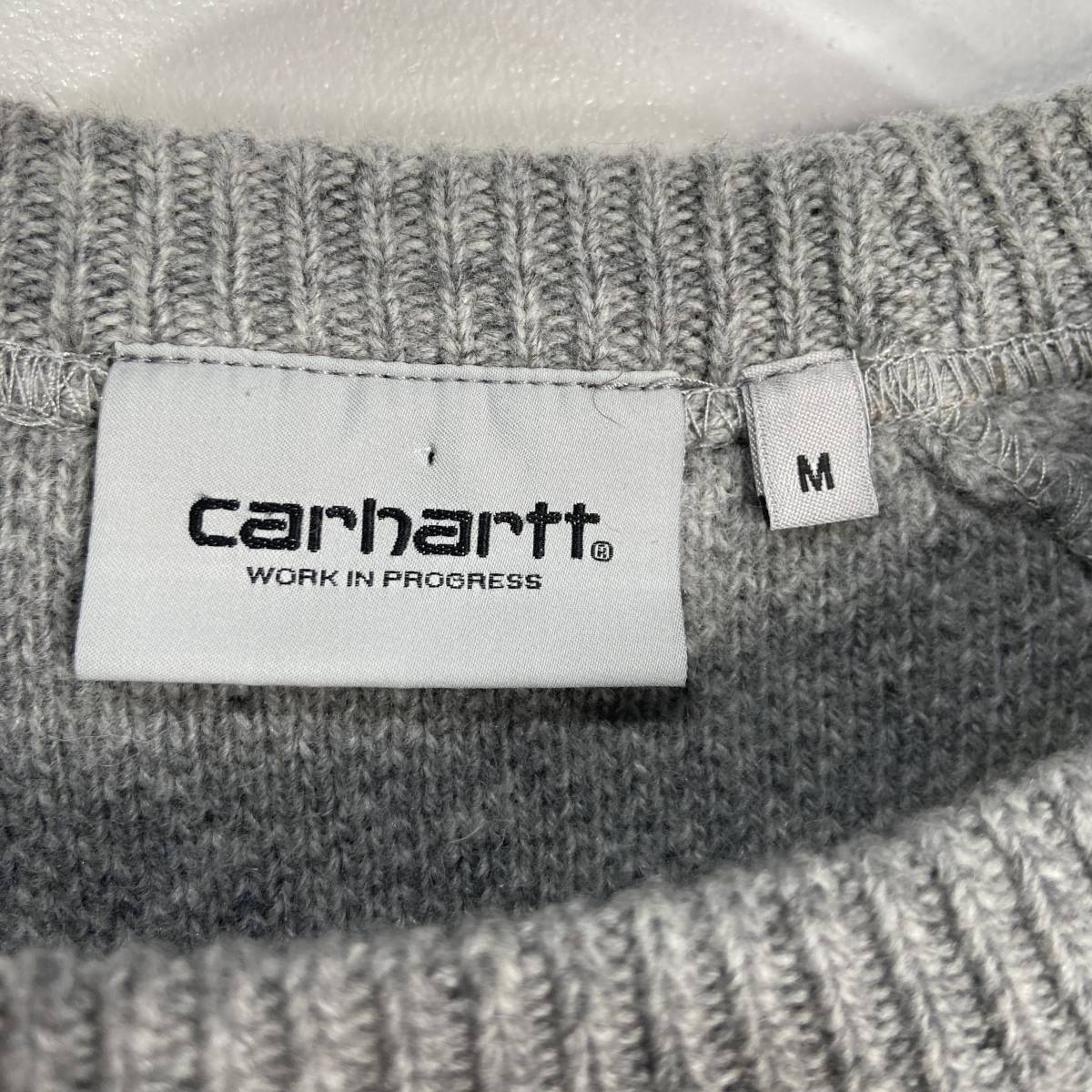 送料無料☆carhartt☆カーハート☆セーター☆ニット☆無地☆グレー☆M☆H23_画像5