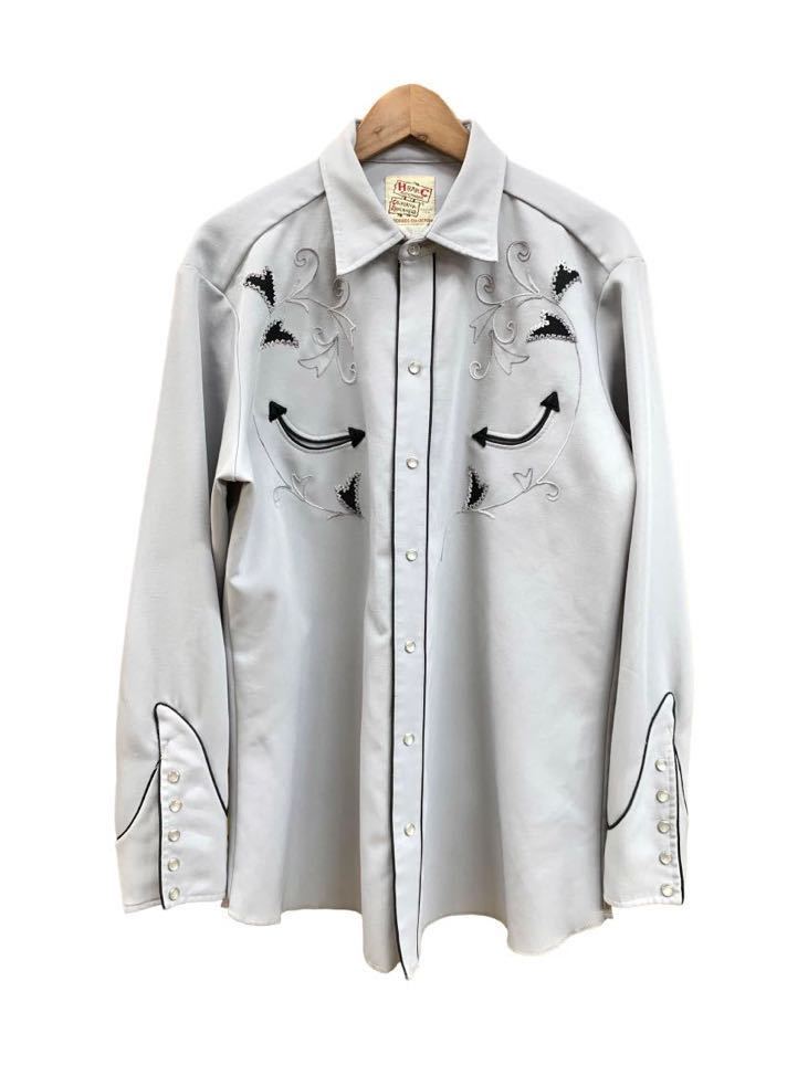 70s 80s H BAR C ウエスタン シャツL-XL WESTERN SHIRT VINTAGE