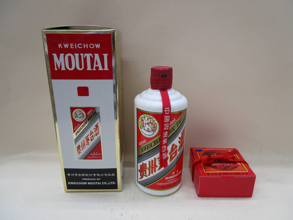 送料無料◆貴州茅台酒◆KWEICHOW MOUTAI◆天女ラベル・43％・500ml◆新品未開栓_画像1