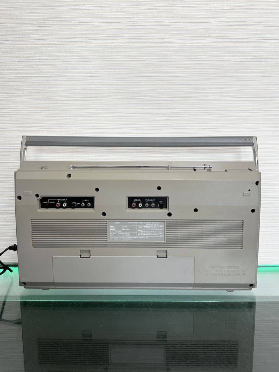 動作品！！AIWA CS-J77 アイワ 大型ラジカセ 2バンド ステレオ ラジオ カセット レコーダー オーディオ機器メンテナンス済み  JChere雅虎拍卖代购