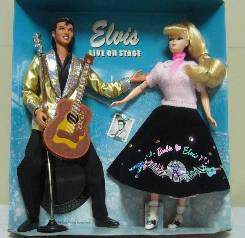 Barbie/ Barbie кукла /Barbie Loves ELVIS GIFT SET/ L винт Press Lee /ELVIS LIVE ON STAGE/1996 год продажа * новый товар 