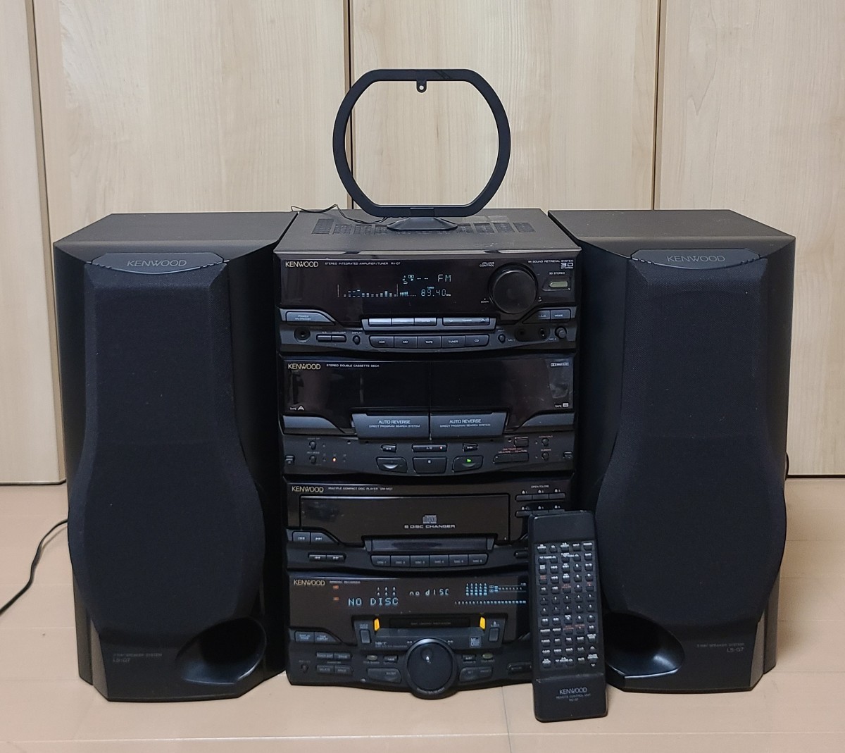 KENWOOD ケンウッド システムコンポ MD CD ラジオ カセットテープ 本体