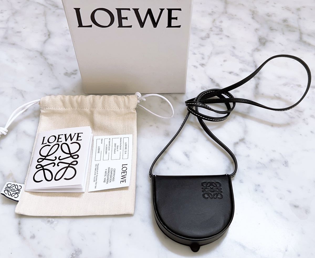 LOEWEロエベ　アナグラム　コインポーチ　ヒールポーチ　ショルダーバッグ♪