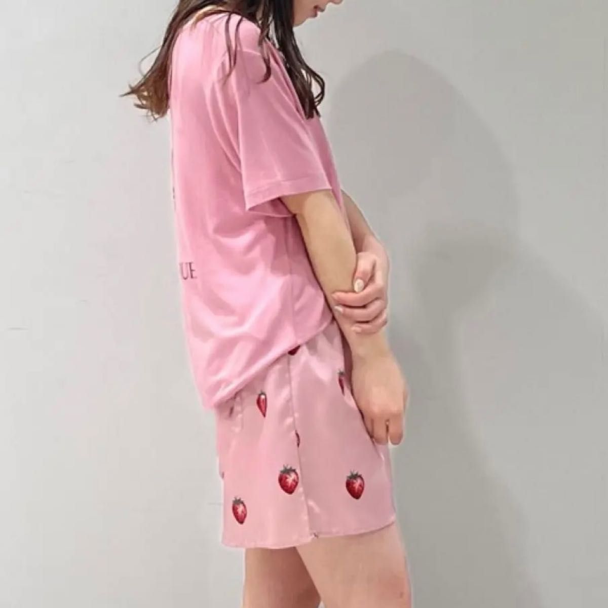 ジェラートピケ ストロベリー 半袖 ハーフパンツ 上下セット ジェラートピケ ストロベリー 半袖 ハーフパンツ 上下セット