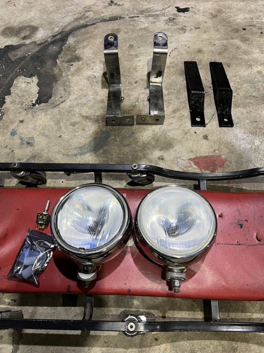 IPF フォグランプ 200パイ メッキ HID化 24v いすゞ 日野 ステー