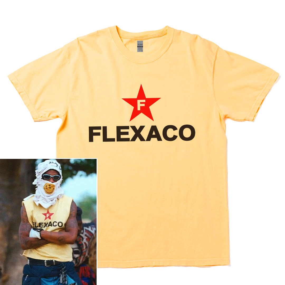 XLサイズトラヴィススコット FLEXACO Tシャツ Travis Scott 企業 トラビス