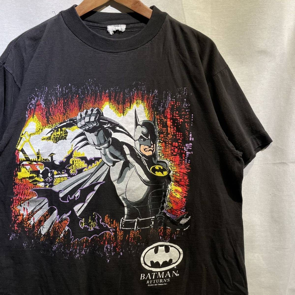 お待たせ! DC 黒 アメコミ バットマン ヴィンテージ USA製 Tシャツ