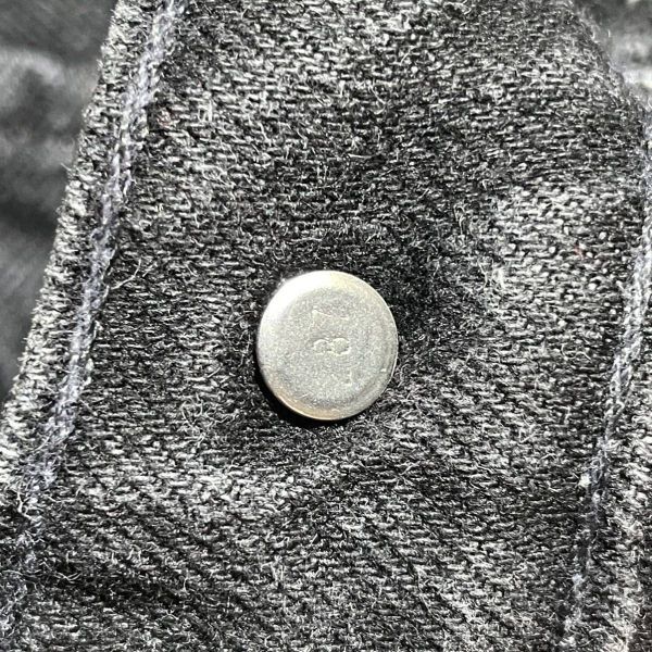 希少! 90s Levi's Silver Tab ナロー USA製 サルファ ブラック W32 デニムパンツ 黒 リーバイス シルバータブ 501 505 80s_画像9