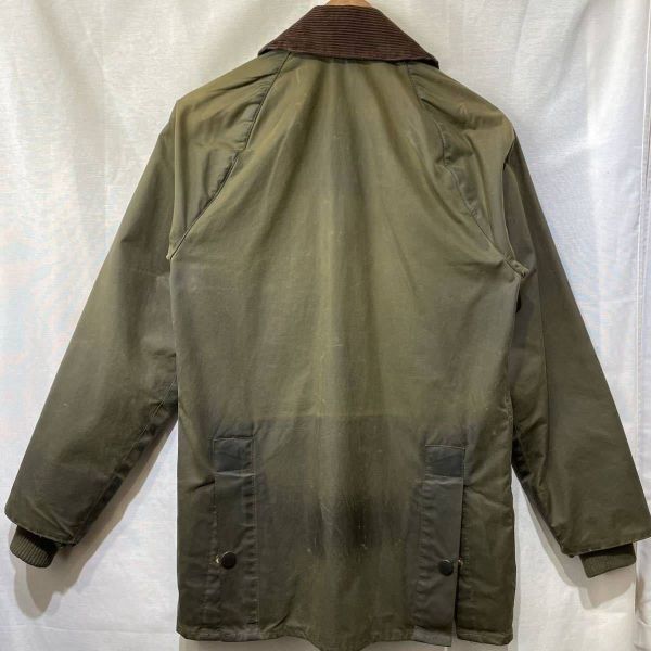 00年製 Barbour ビデイル 4フラップ オイルドジャケット C30 英国製 BEDALE ビンテージ バブアー 80s 90s_画像10