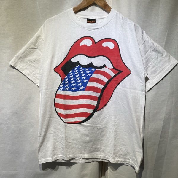 90s Rolling Stones Tシャツ USA製 L BROCKUM 両面プリント ビンテージ