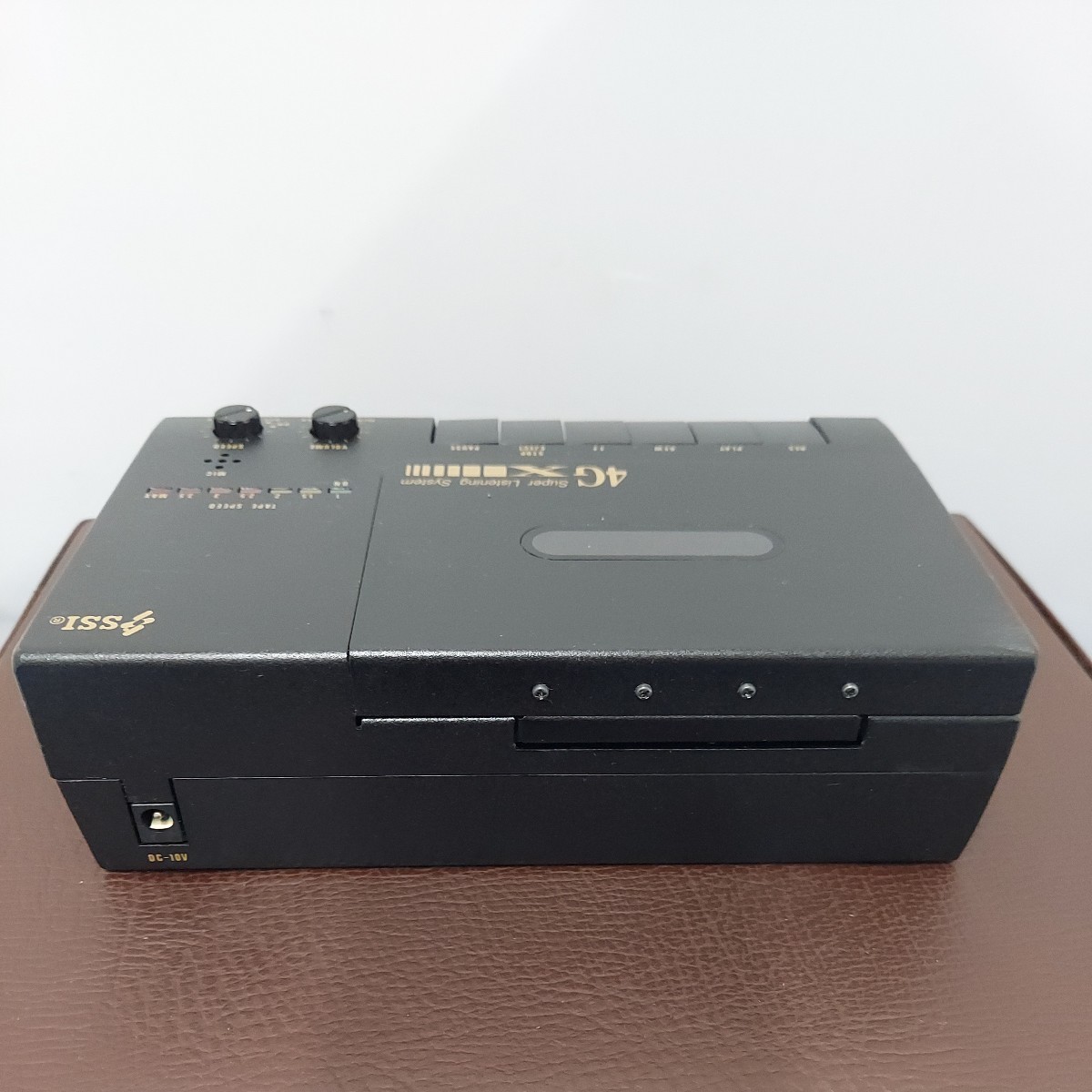 美品 動作品 SSI 4GX SUPER LISTENING SYSTEM カセット速聴機 SONY/ソニー スピーカーシステムSRS-18/アダプター カセットテープレコーダー_画像3