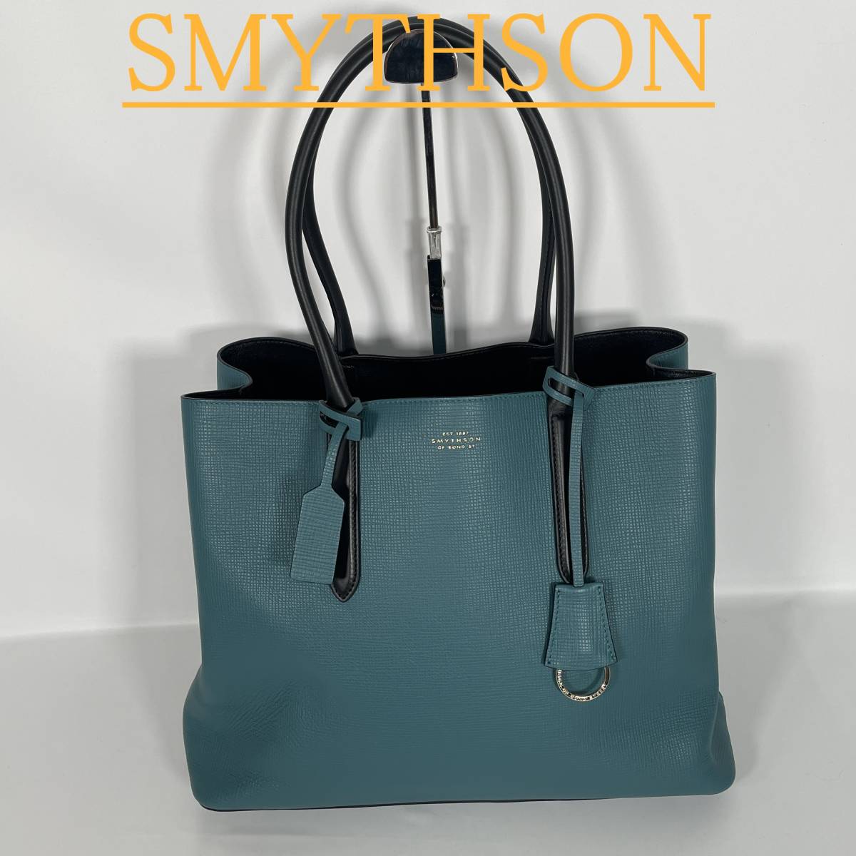 まとめ買い】 【極美品】SMYTHSON スマイソン ハンドバッグ レザー 緑