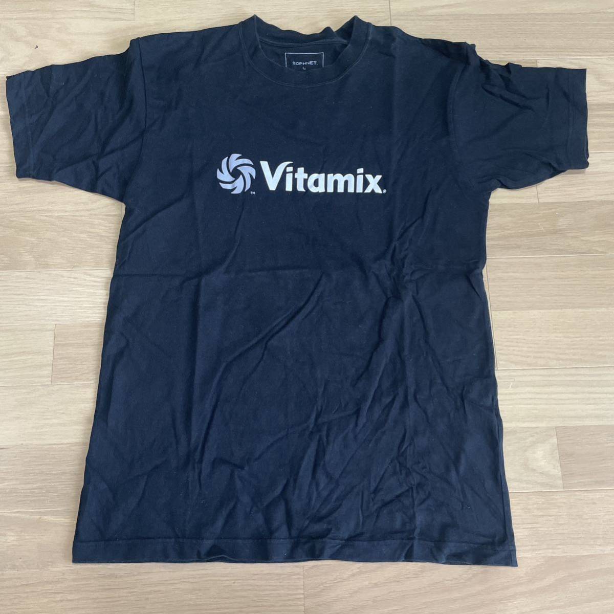 SOPHNET. Vitamix プリントTシャツ　L 黒　日本製_画像1