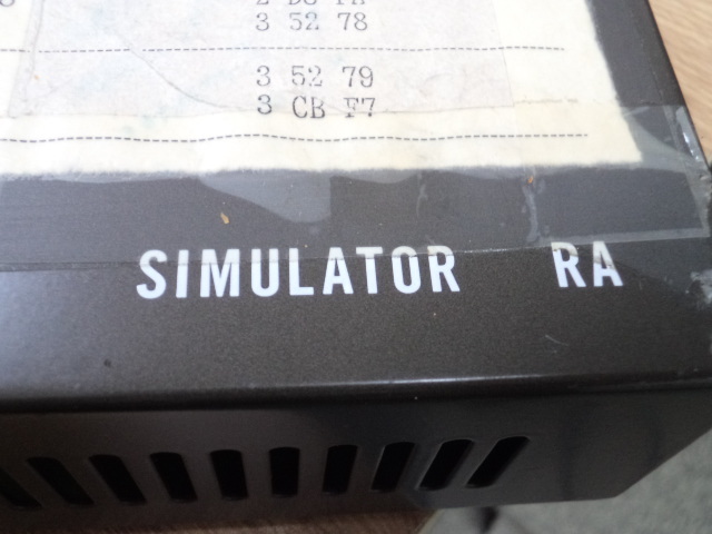 SIMULATOR RA SRA-10 1991 year Junk PC relation goods? wireless relation goods?
