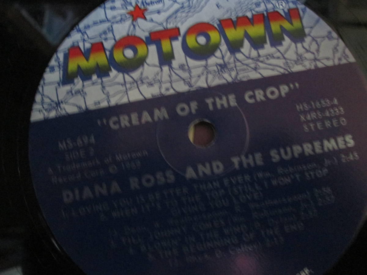 【送料無料】中古レコード ★DIANA ROSS ＆ THE SUPREMES /CREAM OF THE CROP ☆ダイアナ・ロスとシュプリームス MS694　_画像4