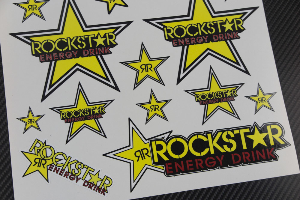 送料無料 Rockstar Decal ロックスター デカール ステッカー シール セット 24cm x 32cm_画像5