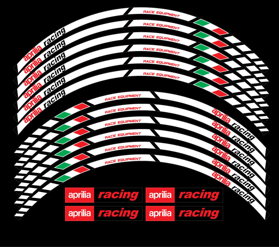 送料無料 aprilia Racing Tuono RSV4 アプリリア ホイル ホイール ステッカー シール デカール シート_画像2