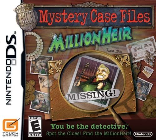  abroad limitation version overseas edition Nintendo DSti-es mystery * case * file * milio neaMystery Case Files Millionheir