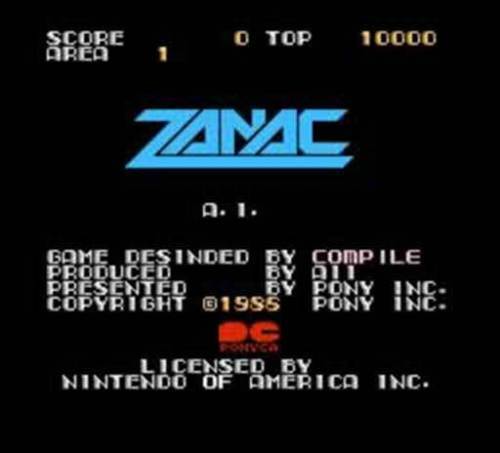 最低価格の 海外版 海外限定版 ファミコン NES Zanac ザナック