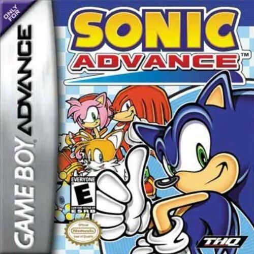  за границей ограниченая версия иностранная версия Game Boy Advance Sonic advance Sonic Advance Game Boy Advance