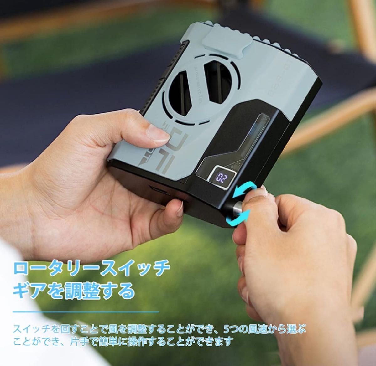 【3台セット売り】超強風の多機能携帯扇風機！USB充電式ファン！手持ち/腰掛け/首掛け　