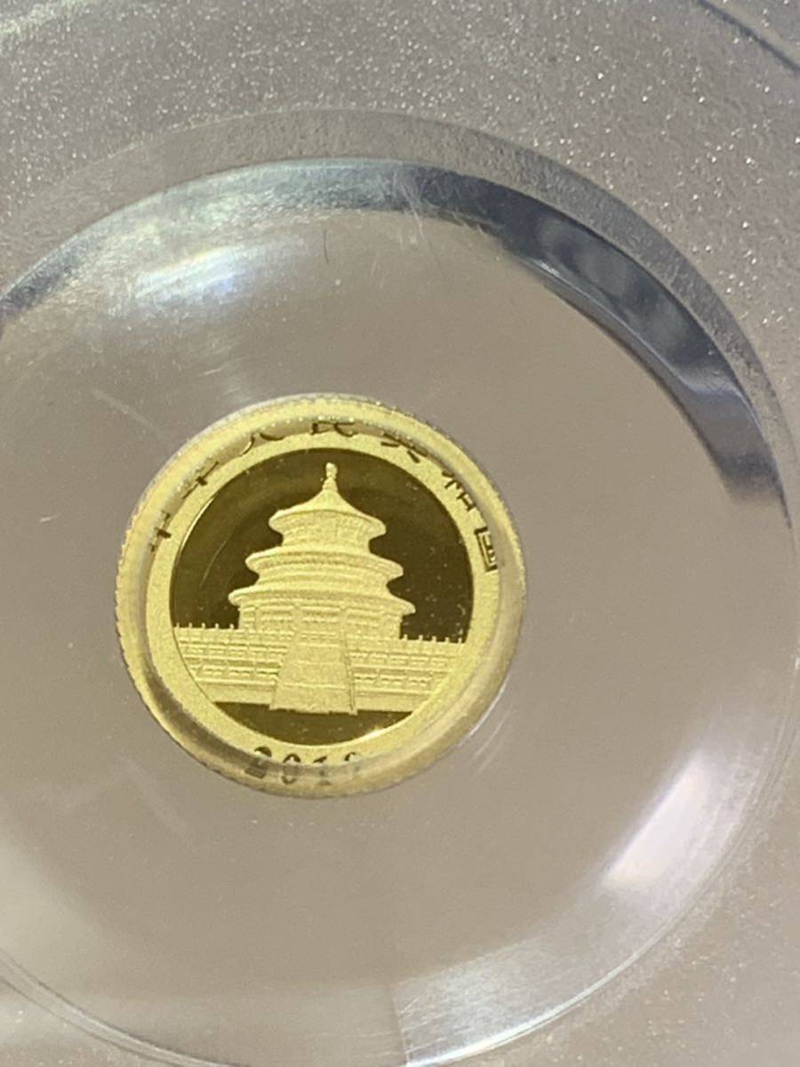 中国パンダ金貨2019年中華人民共和国パンダ10元金貨/MS70/PCGS鑑定